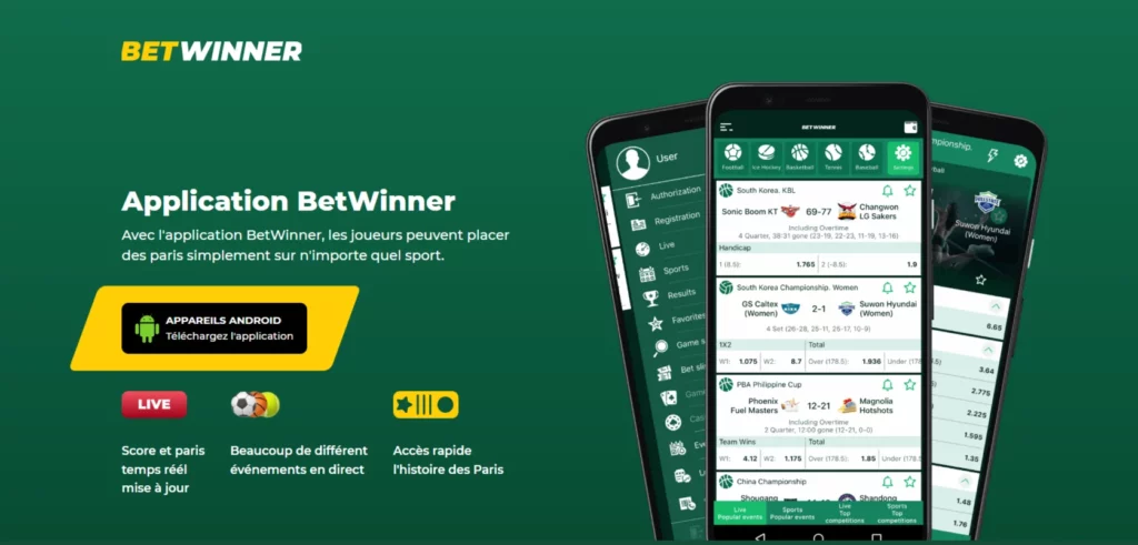 lapplication mobile Betwinner